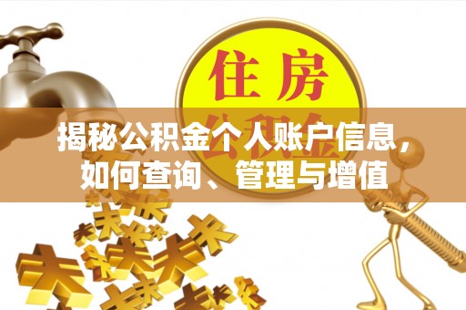 安义揭秘公积金个人账户信息，如何查询、管理与增值