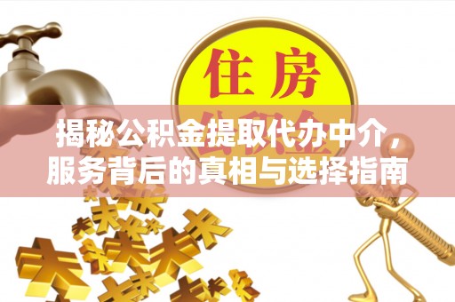 安义揭秘公积金提取代办中介，服务背后的真相与选择指南