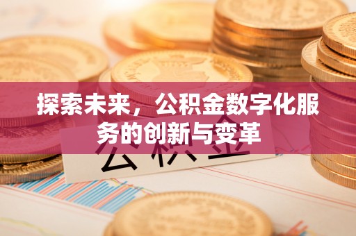 安义探索未来，公积金数字化服务的创新与变革