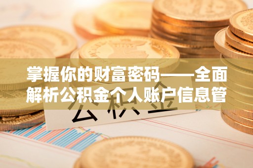安义掌握你的财富密码——全面解析公积金个人账户信息管理与优化