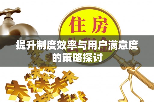 安义提升制度效率与用户满意度的策略探讨